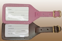 Window Leather Luggage Tag