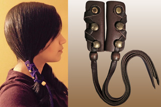 Mini Leather Hair Ties