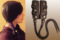 Mini Leather Hair Ties