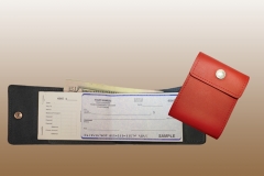 Leather End Stub Checkbook Cover