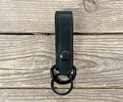 Black-Excalibur Leather Custom Deluxe Key Loop (Bundle Price Available)