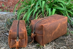 Copper Rough & Tough Leather Dopp Kit
